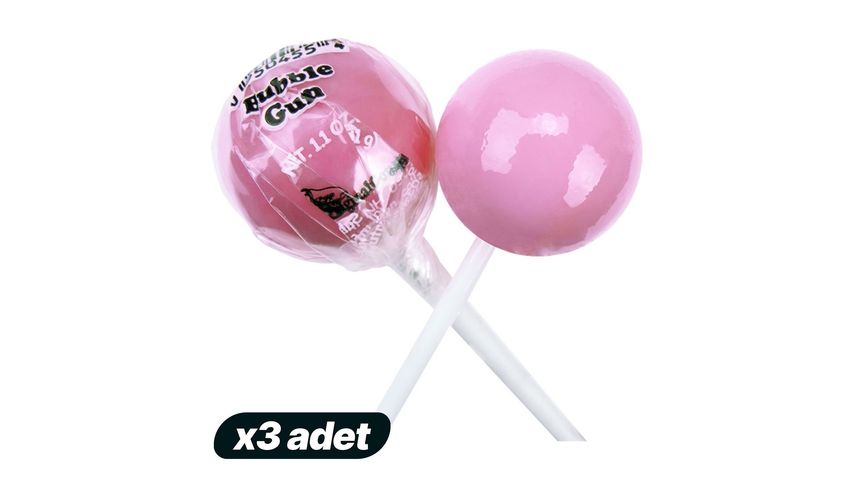 3'lü Original Gourmet Sakız Aromalı Lolipop 31 g Paketi