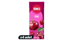 4x Dimes Cherry Nectar Fruit Juice 200 ml Bundle