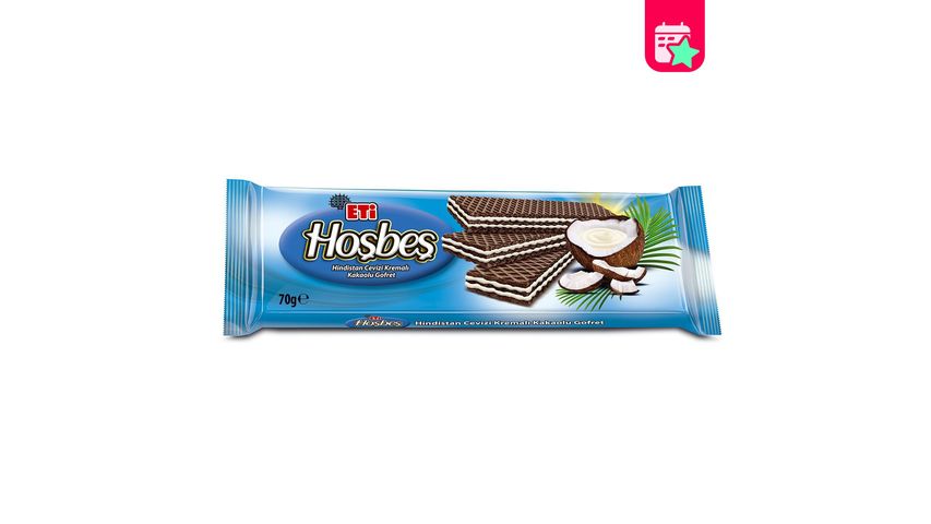 Eti Hoşbeş Coconut Cream Wafer 70 g