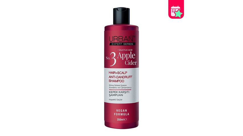 Urban Care Expert Apple Cider Vinegar Salicylic Acid Anti-Dandruff Shampoo No:3 350 ml