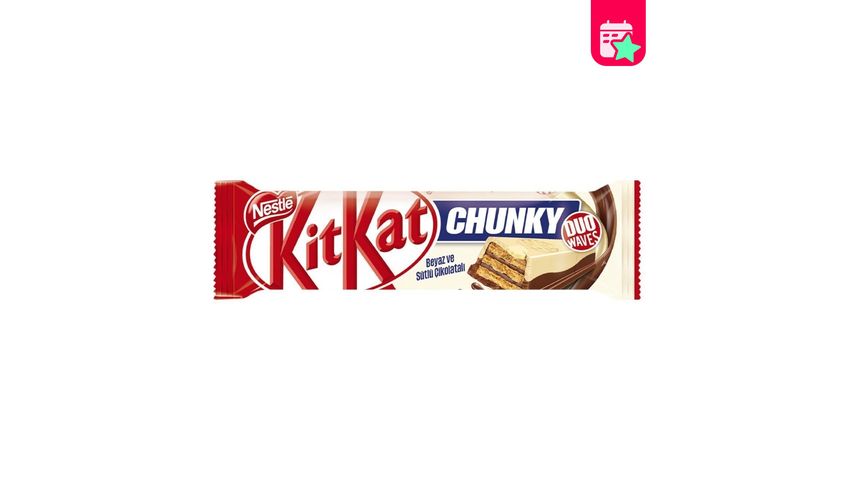 Nestlé Nestle Kitkat Chunky Duo White and Milk Chocolate Wafer 38 g