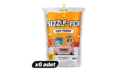 6x Sizzle Pop Easy Peachy Mixed Fruit Iced Tea 200 ml Bundle