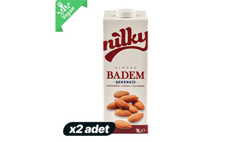 2x Nilky Sugar Free Almond 1 L Bundle