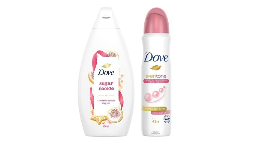 Dove Eventone Kadın Deodorant & Dove Sugar Cookie Duş Jeli Set Paketi