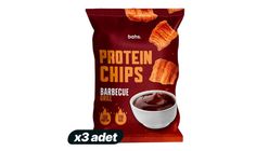 3'lü Bahs Barbekü Aromalı Proteinli Cips 50 g Paketi