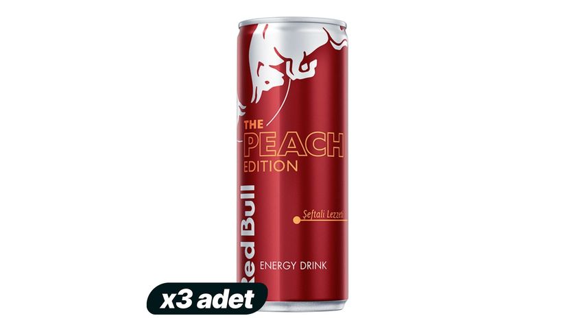 3x Red Bull Energy Drink Peach 250 ml Bundle
