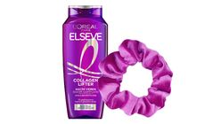 Elseve Collagen Lifter Shampoo 300 ml & Pink Hair Clip Bundle