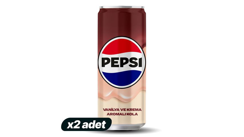 2'li Pepsi Vanilya & Krema Aromalı Şekersiz Kola 330 ml Paketi