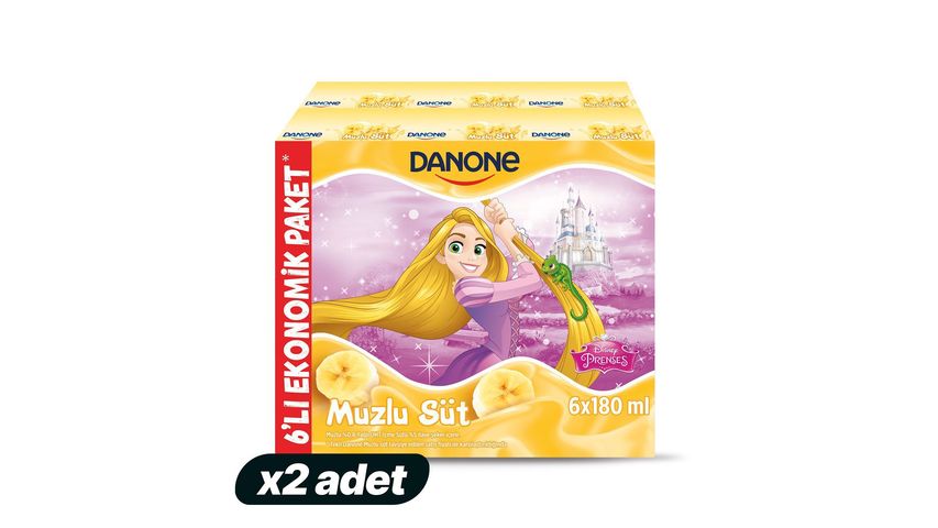 2'li Danone Disney Muzlu Süt 6 x 180 ml Paketi