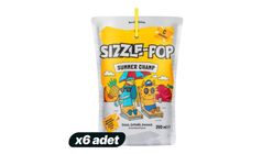 6'lı Sizzle Pop Summer Champ Karışık Meyveli İçecek 200 ml Paketi