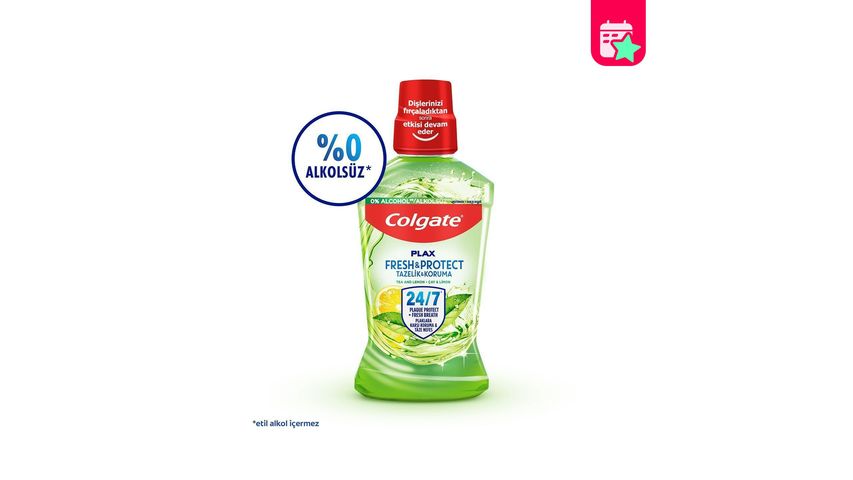 Colgate Plax Tea and Lemon Anti-Plaque Mouthwash 500 ml