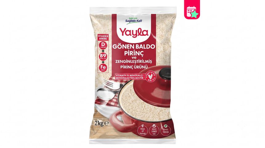 Yayla Gönen Baldo Rice & Enriched Rice Product 2 kg