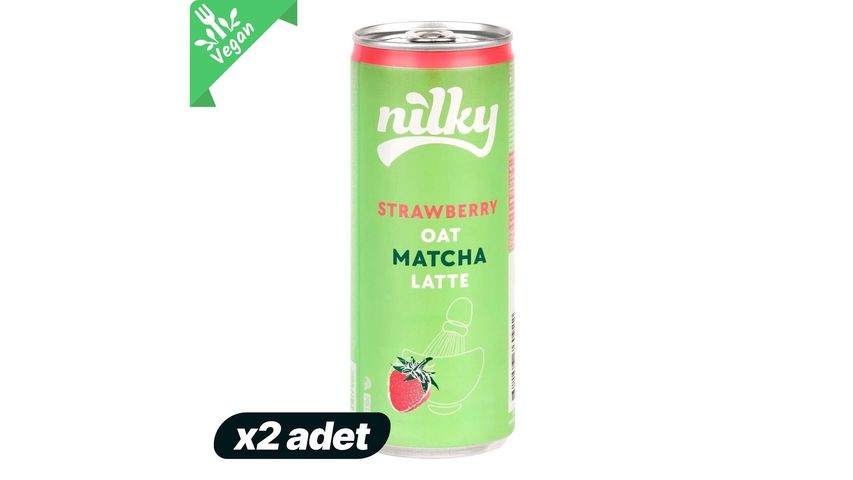2x Nilky Oat Strawberry Matcha Latte 250 ml Bundle