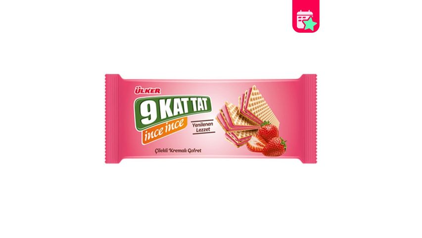 Ülker 9 Kat Tat Thin Strawberry Wafer 114 g