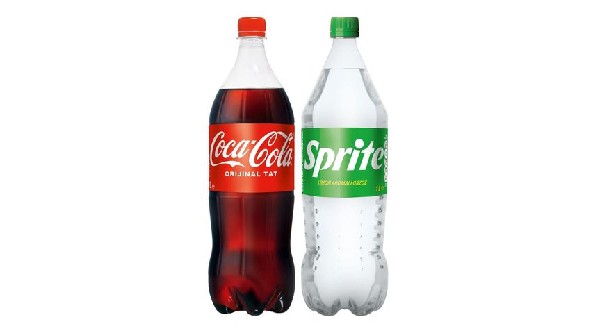 Coca-Cola & Sprite Gazoz 1 L Paketi