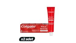 2'li Colgate Max White Kalıcı Beyazlık Beyazlatıcı Diş Macunu 75 ml Paketi