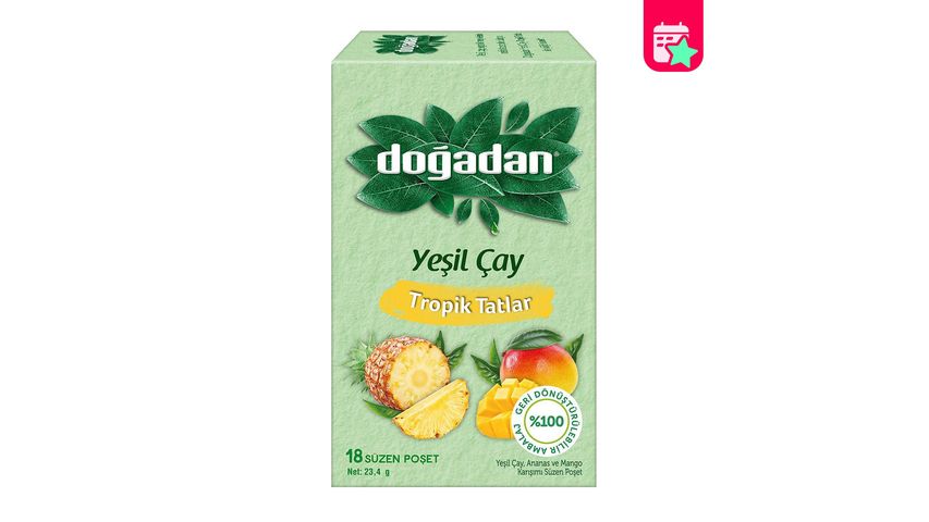 Doğadan Tropical Flavors Green Tea 18 Bags