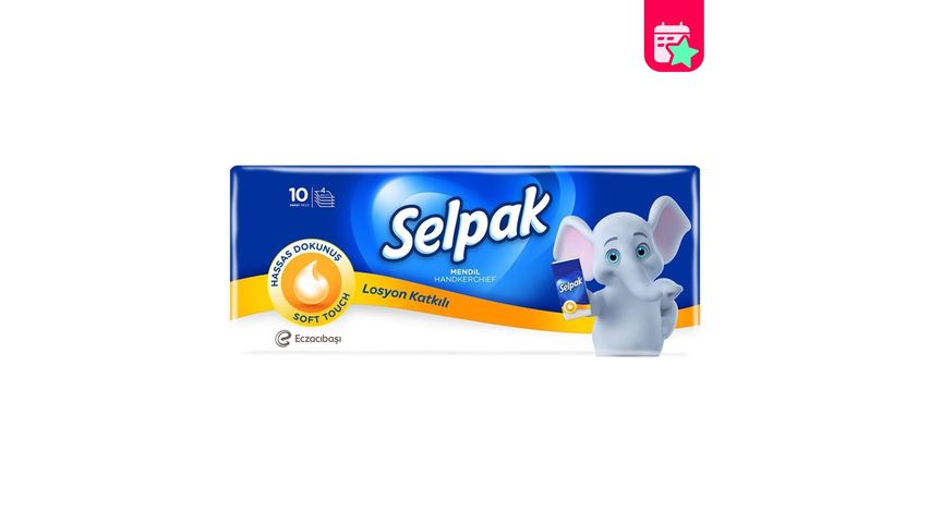 Selpak® Lotion Tissue 10 Pieces - 4 Ply