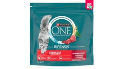 Purina One Adult Sterilized Cat Food with Beef 1.4 kg