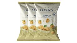 3x Potamya Spiced Legume Chips 50 g Bundle