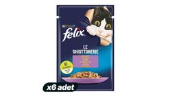 6'lı Felix Kuzu Etli Yaş Kedi Maması 85 g Paketi