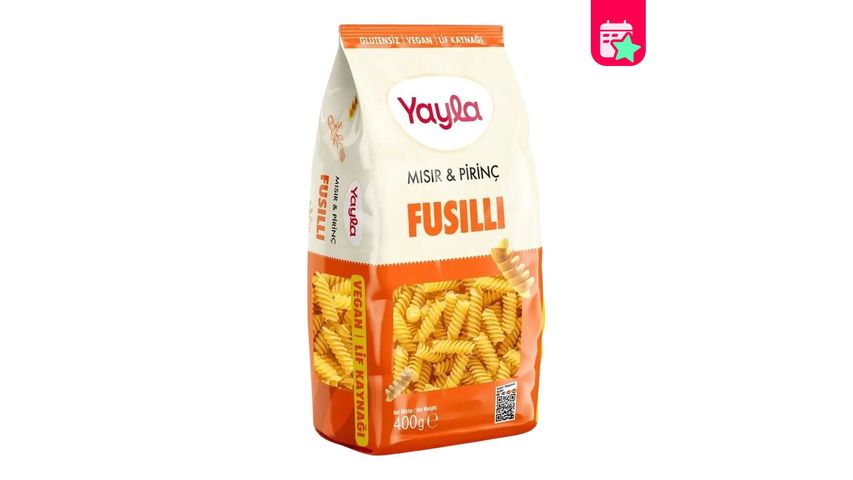 Yayla Corn & Rice Fusilli 400 g