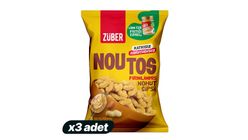 3x Züber Noutos 100% Peanut Butter Chickpea Chips 55 g Bundle