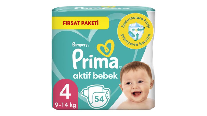 Prima Active Baby Diapers Size 4 54 Pieces