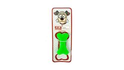 Flip Plastik Kemik Dental Patili Köpek Oyuncağı 10 cm