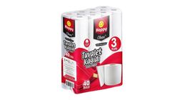 Happy Clean Three-Ply Toilet Paper 40-Pack
