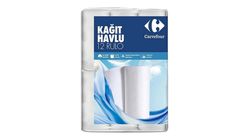 Carrefour Double Layer Paper Towels 12 Pcs