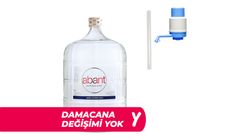 Abant Cam Damacana Su 19 L + Depozito + Damacana Pompası