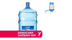 Erikli Damacana Su 19 L + Depozito + Erikli Damacana Pompası