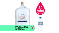 Abant Cam Damacana Su 19 L + Pet Şişe Su 24 x 500 ml