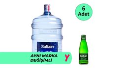 Sultan Damacana Su 19 L + Sultan Doğal Maden Suyu 6 x 200 ml