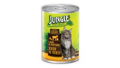Jungle Kuzu Etli & Sebzeli Yaş Kedi Maması 400 g
