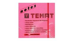 Temat Pembe Yapışkanlı Not Kağıdı 75x75 mm 80 Yaprak