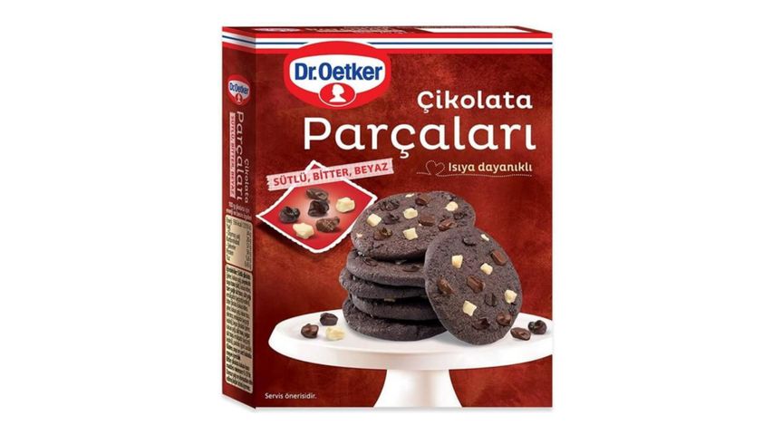 Dr. Oetker Milk, Dark & White Chocolate Pieces Mix 70 g