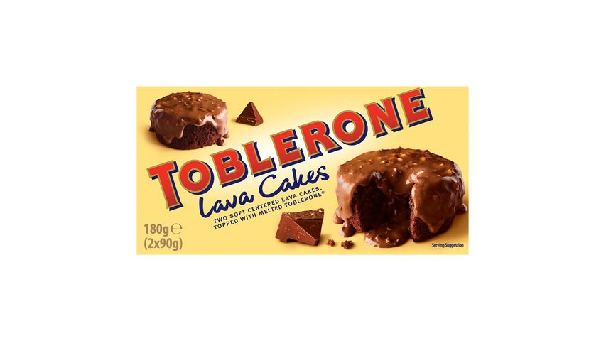 Toblerone Lava Kek (Dondurulmuş Sütlü Çikolatalı Lava Kek) 2 x 90 g