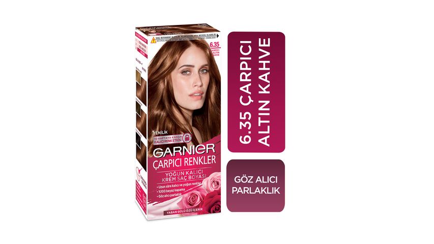 Garnier Striking Colors Hair Dye 6.35 Golden Brown