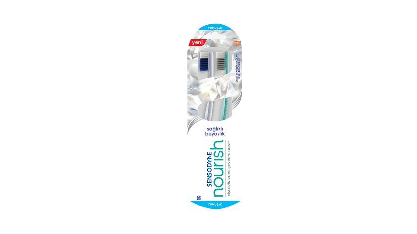 Sensodyne Nourish Healthy Whitening Toothbrush 1+1
