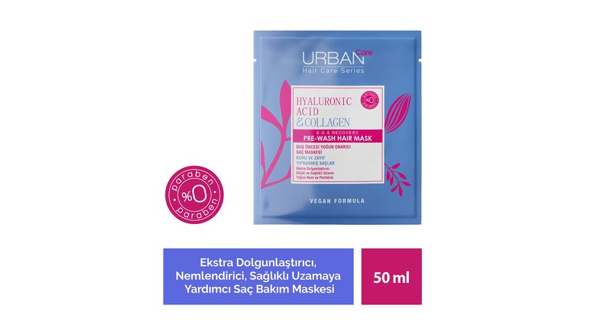 Urban Care Hyaluronik Asit & Kolajen Saç Bakım Maskesi 50 ml