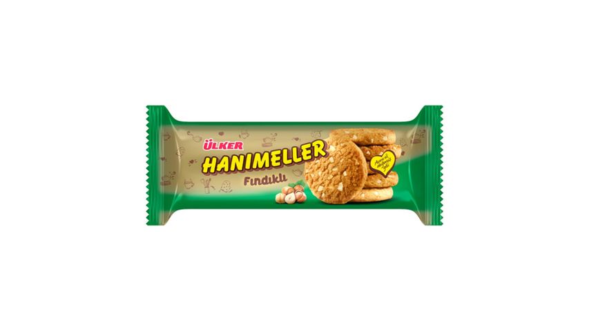 Ülker Hanımeller Hazelnut Rolled Biscuits 82 g