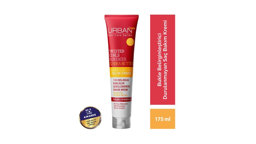 Urban Care Twisted Curls Hibiscus & Shea Butter Durulanmayan Saç Bakım Kremi 175 ml