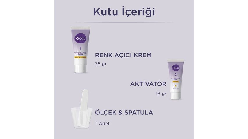 Sesu Hair Lightening Cream 35 g + 18 g
