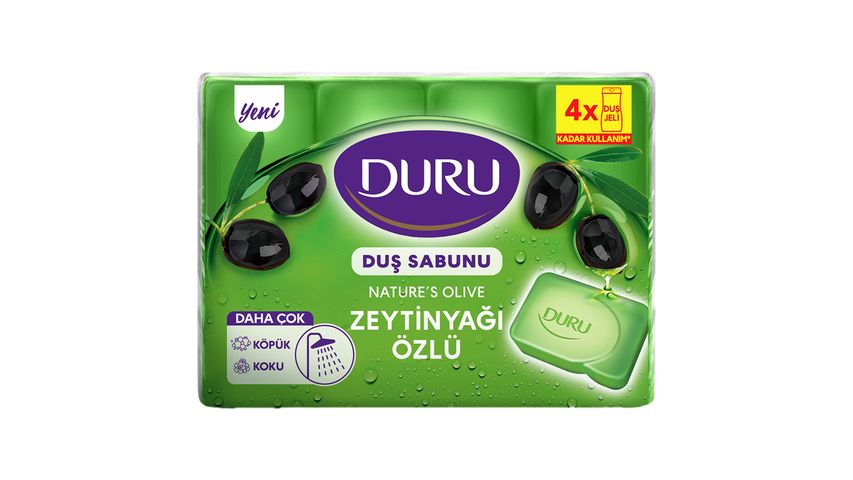 Duru Natural Olive Zeytinyağı Özlü Duş Sabunu 4 x 150 g