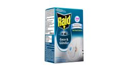 Raid Gece & Gündüz Elektro Isıtıcı Sistem Sinek Kovucu + 1 Yedek
