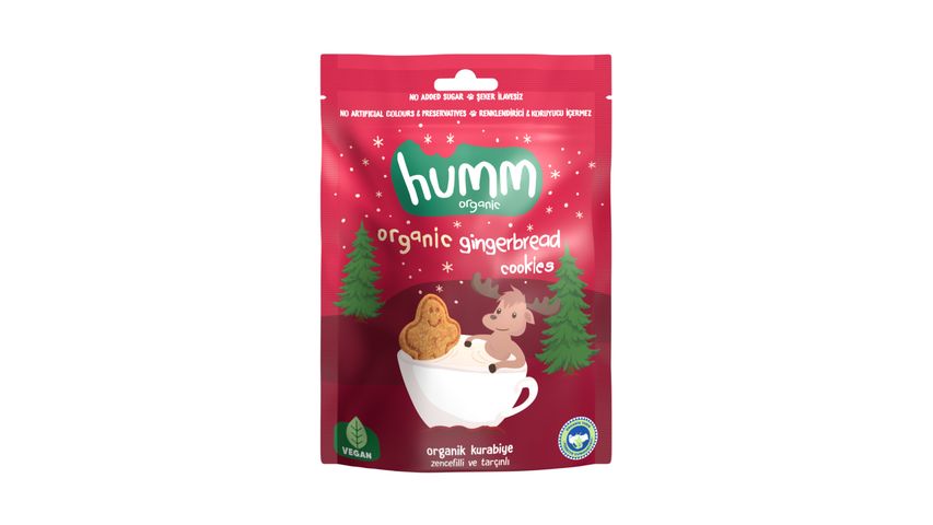 Humm Organic Ginger & Cinnamon Vegan Cookies 55 g