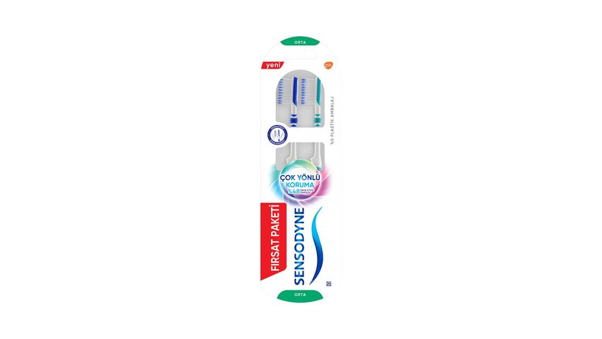 Sensodyne Çok Yönlü Koruma Diş Fırçası Orta 1+1