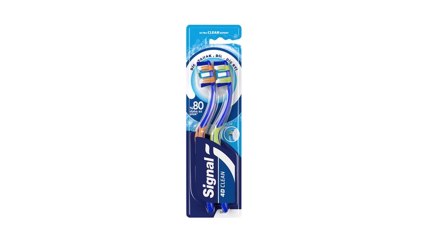 Signal Ultra Clean Expert 4D Clean Toothbrush 1+1 Medium